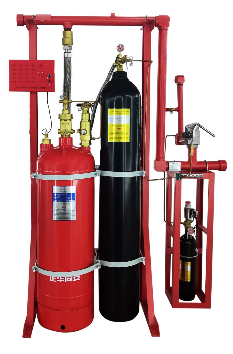 Pilot-operated HFC-227ea system (external storage pressure)